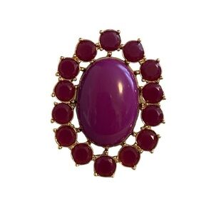 Kate Spade Paisley Park Ring Gold Tone Purple Size 7